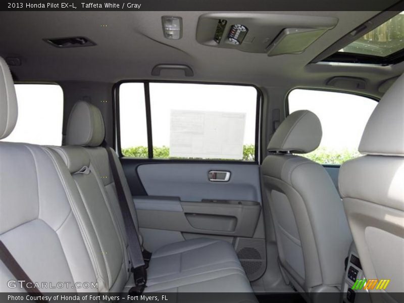 Taffeta White / Gray 2013 Honda Pilot EX-L