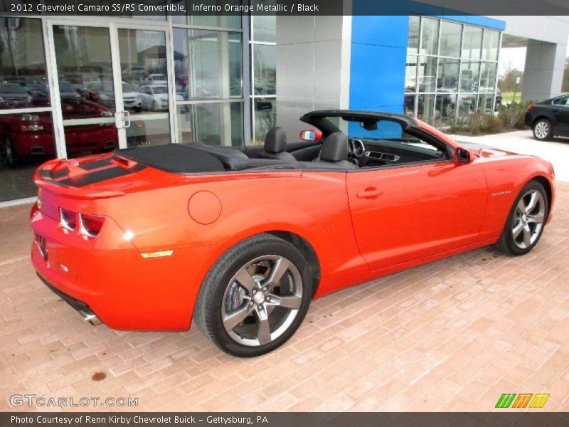 Inferno Orange Metallic / Black 2012 Chevrolet Camaro SS/RS Convertible