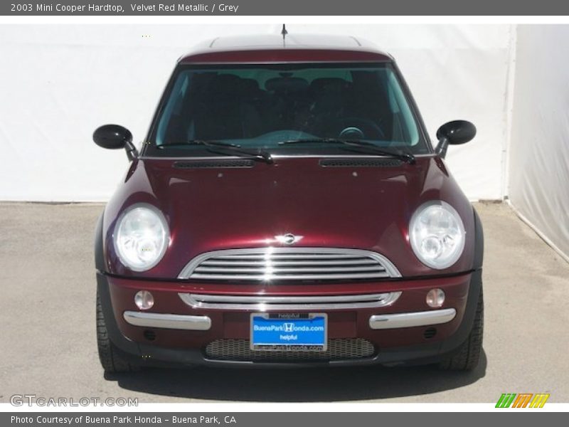 Velvet Red Metallic / Grey 2003 Mini Cooper Hardtop