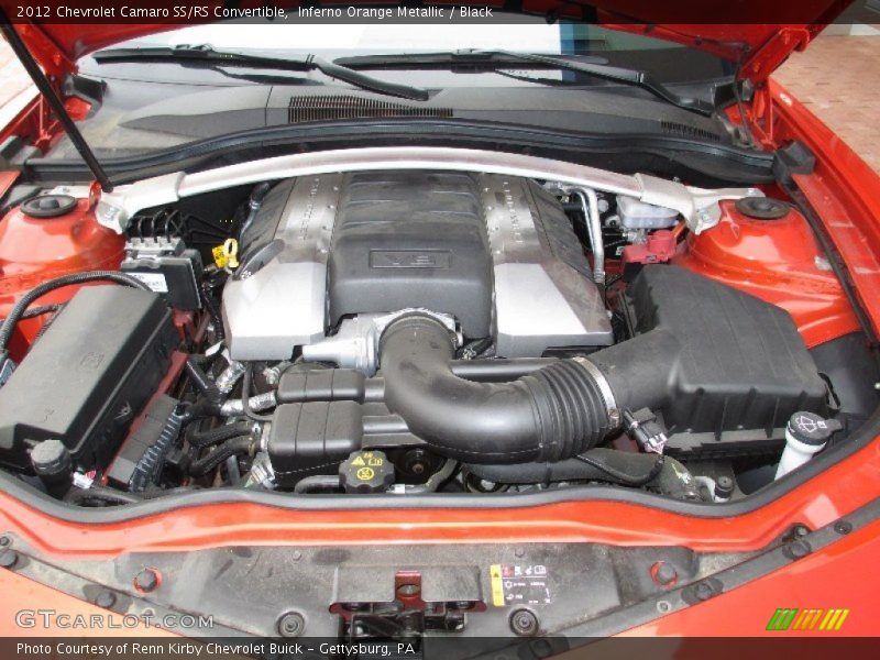 Inferno Orange Metallic / Black 2012 Chevrolet Camaro SS/RS Convertible