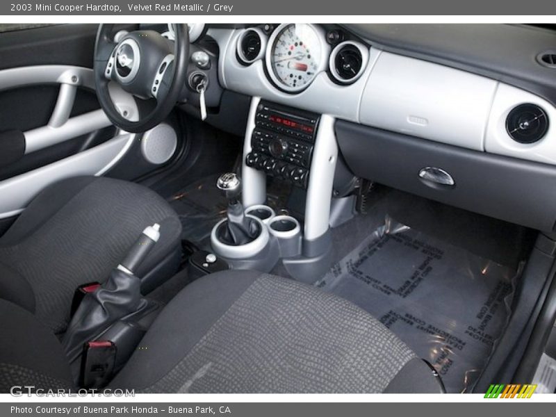 Velvet Red Metallic / Grey 2003 Mini Cooper Hardtop