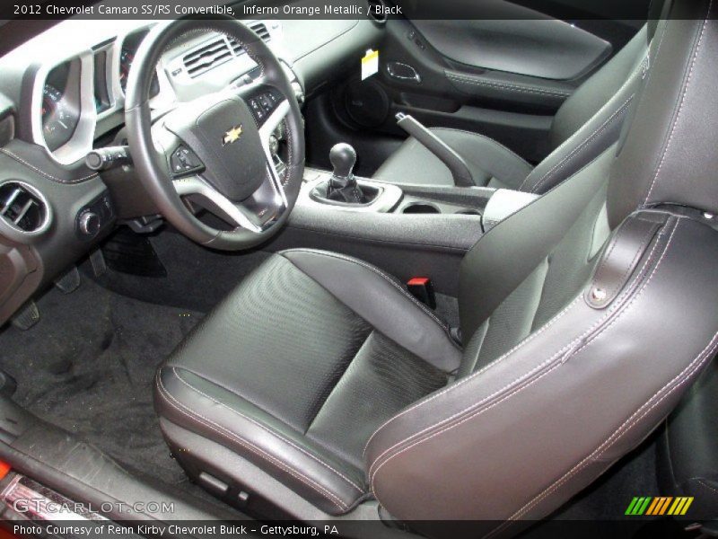 Inferno Orange Metallic / Black 2012 Chevrolet Camaro SS/RS Convertible