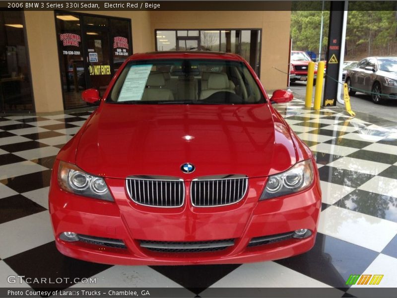 Electric Red / Beige 2006 BMW 3 Series 330i Sedan