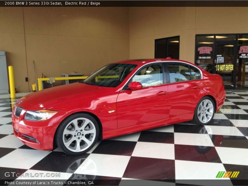 Electric Red / Beige 2006 BMW 3 Series 330i Sedan