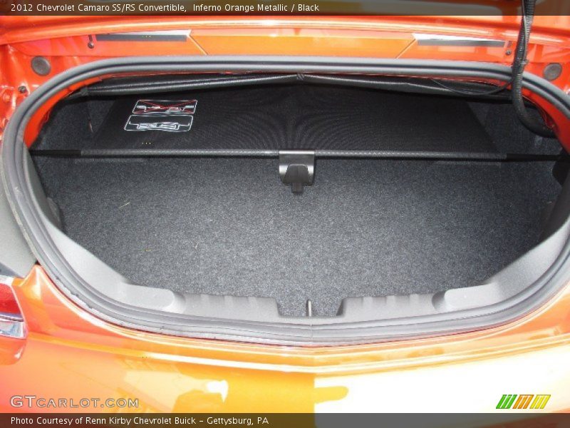 Inferno Orange Metallic / Black 2012 Chevrolet Camaro SS/RS Convertible