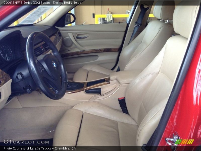 Electric Red / Beige 2006 BMW 3 Series 330i Sedan