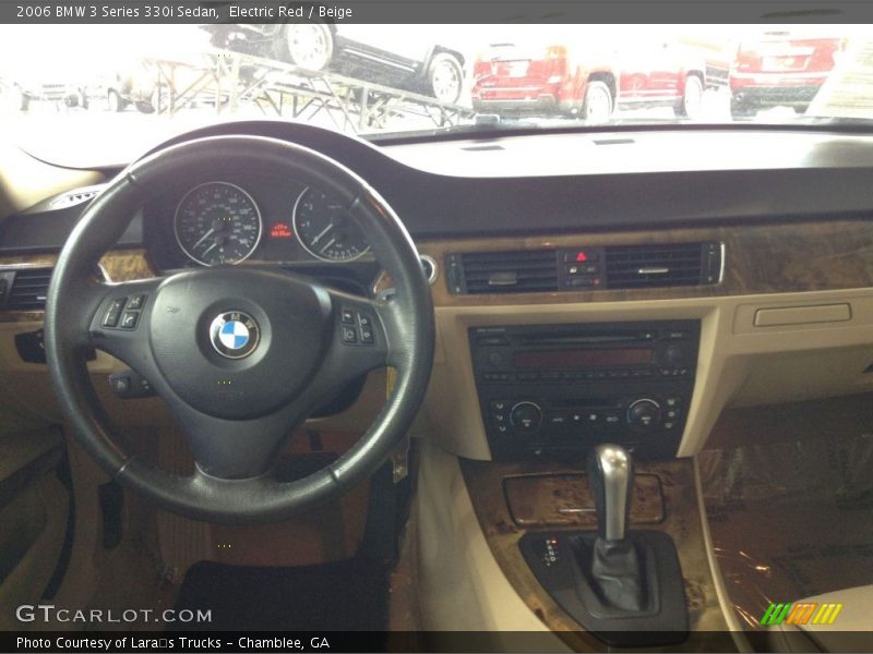 Electric Red / Beige 2006 BMW 3 Series 330i Sedan