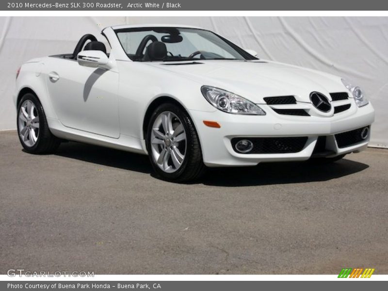 Arctic White / Black 2010 Mercedes-Benz SLK 300 Roadster