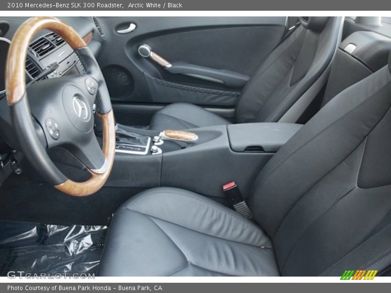 Arctic White / Black 2010 Mercedes-Benz SLK 300 Roadster