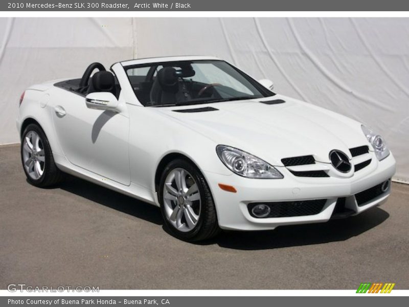Arctic White / Black 2010 Mercedes-Benz SLK 300 Roadster