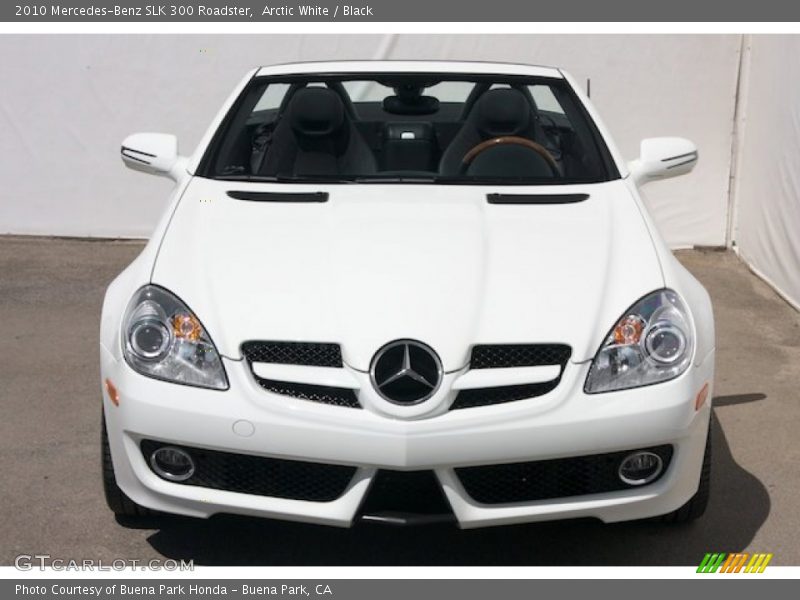 Arctic White / Black 2010 Mercedes-Benz SLK 300 Roadster
