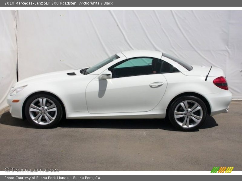 Arctic White / Black 2010 Mercedes-Benz SLK 300 Roadster