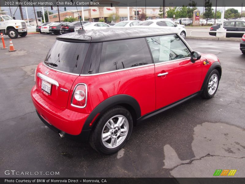 Chili Red / Carbon Black 2012 Mini Cooper Hardtop