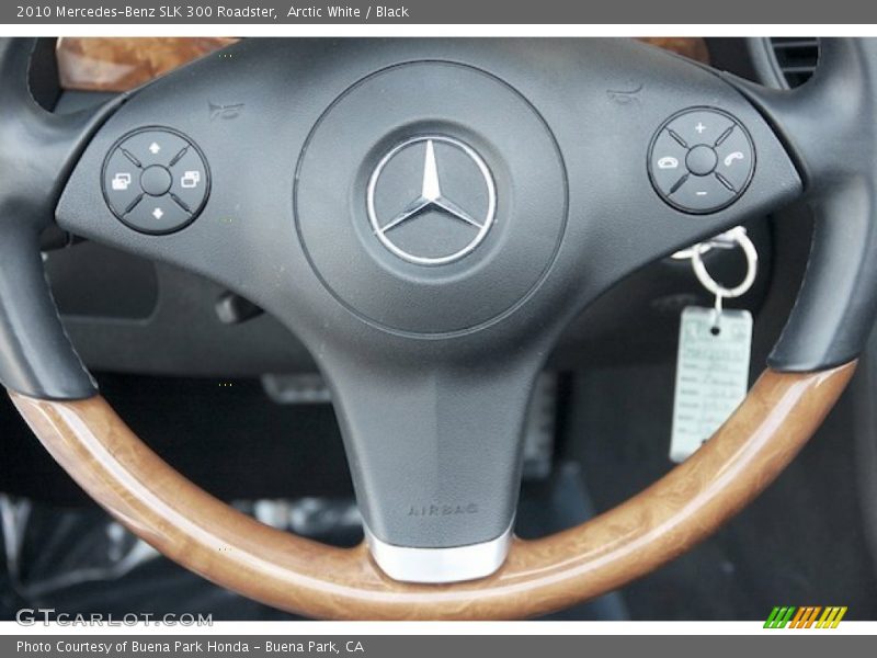 Arctic White / Black 2010 Mercedes-Benz SLK 300 Roadster