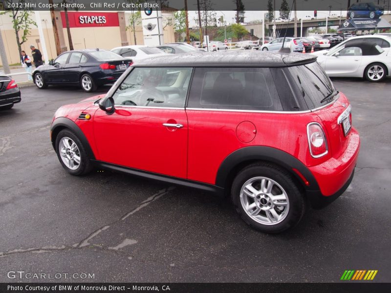 Chili Red / Carbon Black 2012 Mini Cooper Hardtop