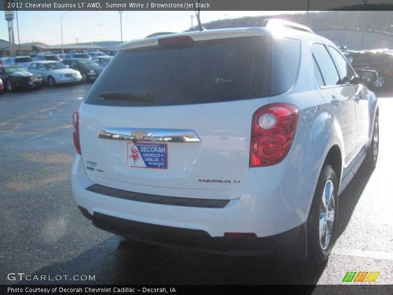 Summit White / Brownstone/Jet Black 2012 Chevrolet Equinox LT AWD