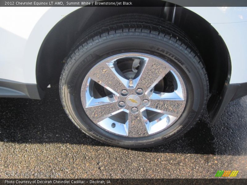 Summit White / Brownstone/Jet Black 2012 Chevrolet Equinox LT AWD