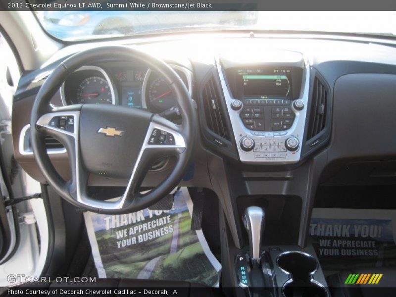 Summit White / Brownstone/Jet Black 2012 Chevrolet Equinox LT AWD