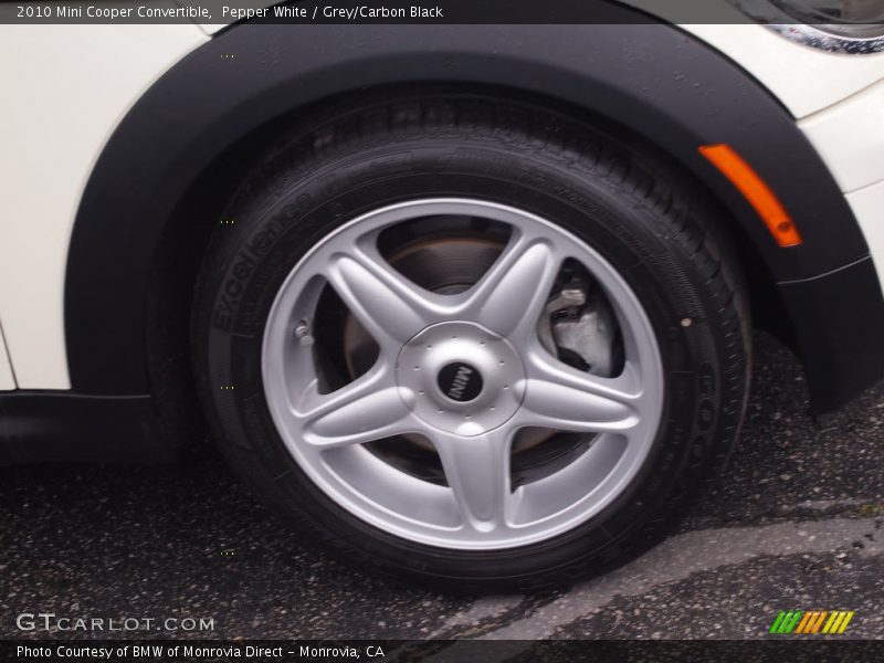 Pepper White / Grey/Carbon Black 2010 Mini Cooper Convertible