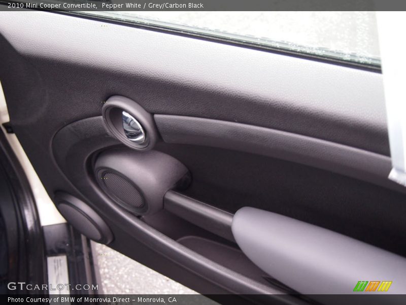 Pepper White / Grey/Carbon Black 2010 Mini Cooper Convertible