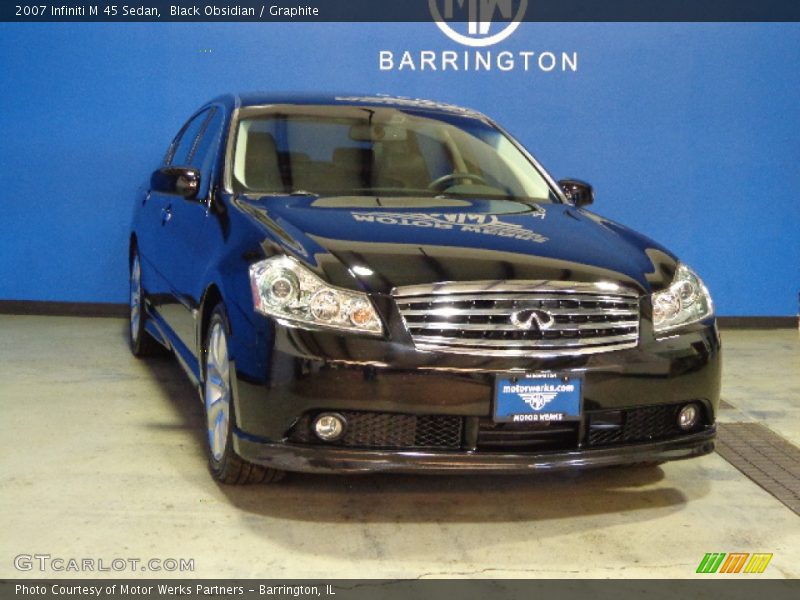 Black Obsidian / Graphite 2007 Infiniti M 45 Sedan