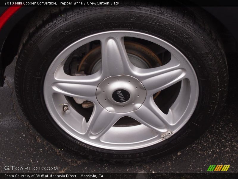 Pepper White / Grey/Carbon Black 2010 Mini Cooper Convertible