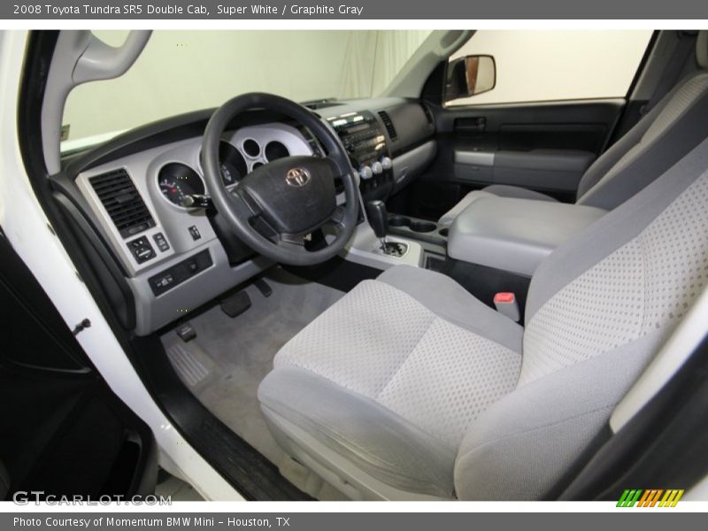 Super White / Graphite Gray 2008 Toyota Tundra SR5 Double Cab
