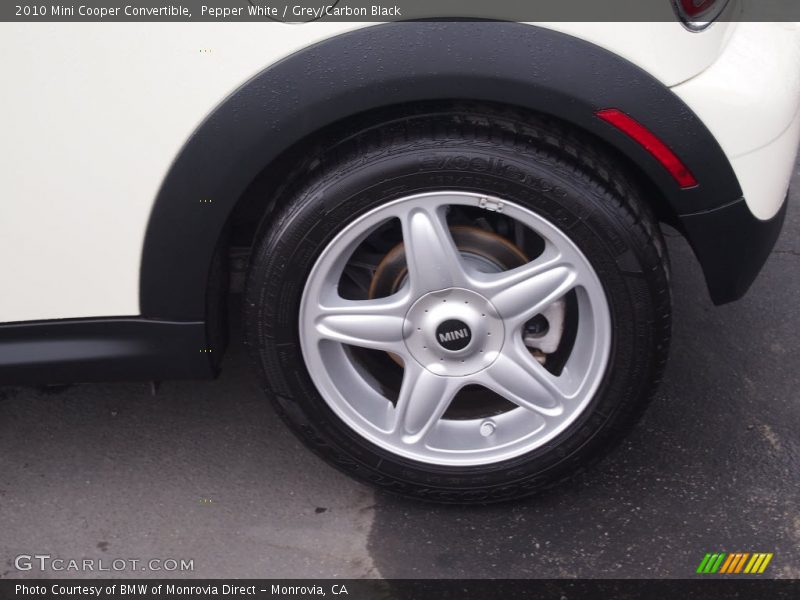 Pepper White / Grey/Carbon Black 2010 Mini Cooper Convertible