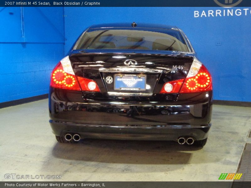 Black Obsidian / Graphite 2007 Infiniti M 45 Sedan