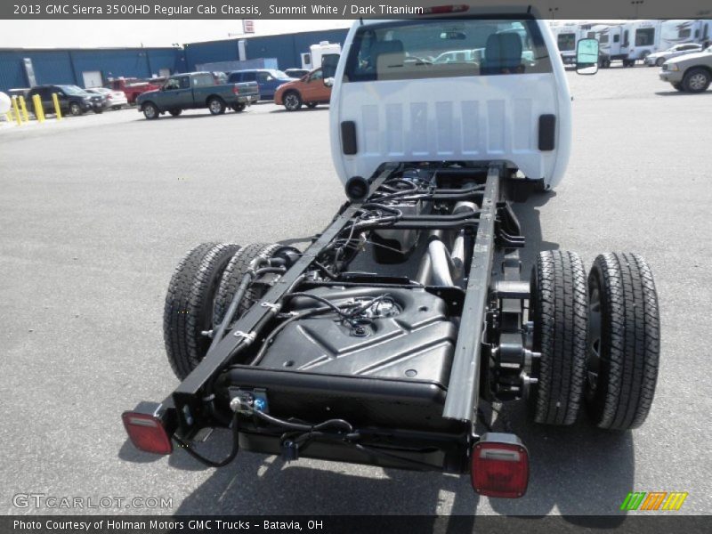 Summit White / Dark Titanium 2013 GMC Sierra 3500HD Regular Cab Chassis