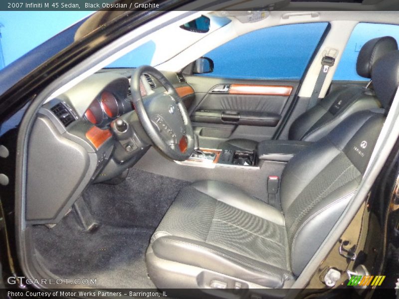 Black Obsidian / Graphite 2007 Infiniti M 45 Sedan