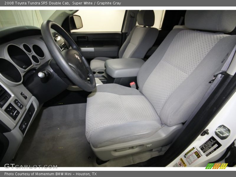 Super White / Graphite Gray 2008 Toyota Tundra SR5 Double Cab