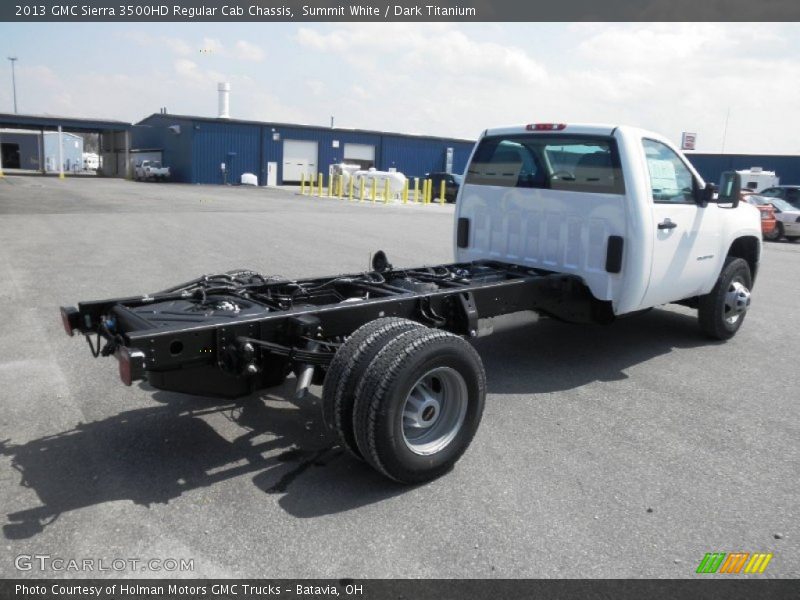 Summit White / Dark Titanium 2013 GMC Sierra 3500HD Regular Cab Chassis