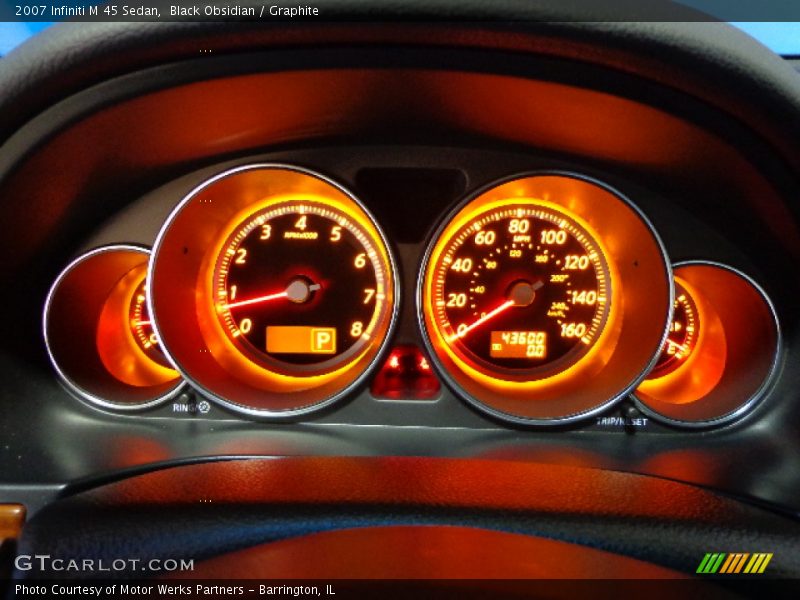 Black Obsidian / Graphite 2007 Infiniti M 45 Sedan