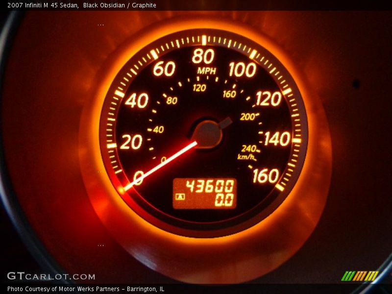 Black Obsidian / Graphite 2007 Infiniti M 45 Sedan