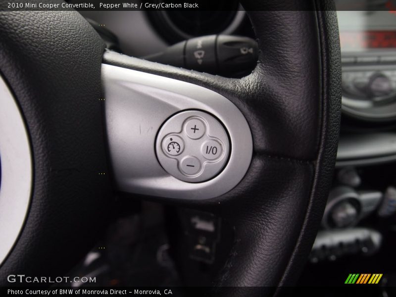Pepper White / Grey/Carbon Black 2010 Mini Cooper Convertible