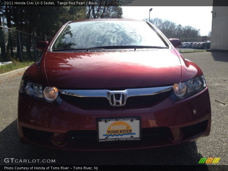 Tango Red Pearl / Black 2011 Honda Civic LX-S Sedan