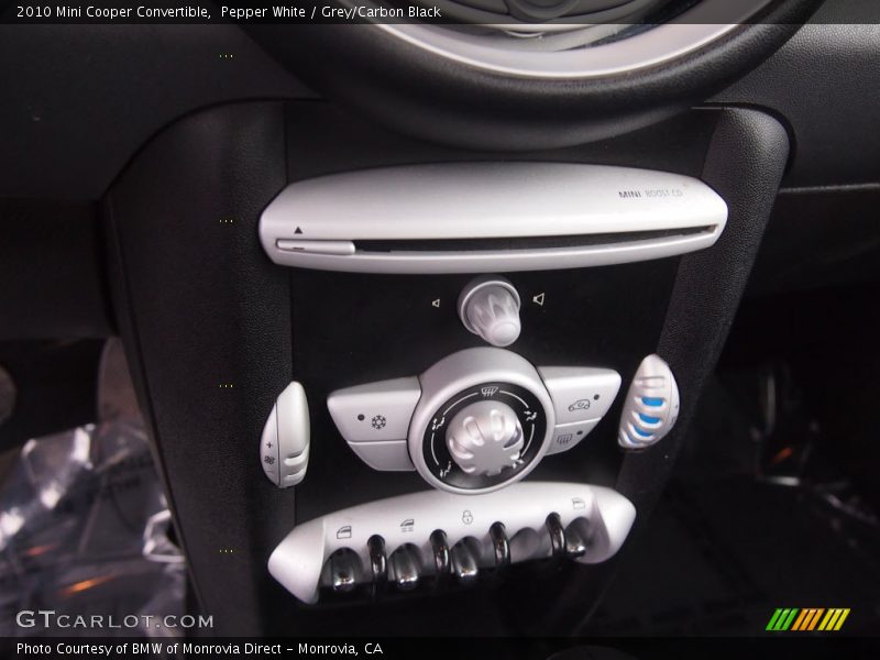 Pepper White / Grey/Carbon Black 2010 Mini Cooper Convertible
