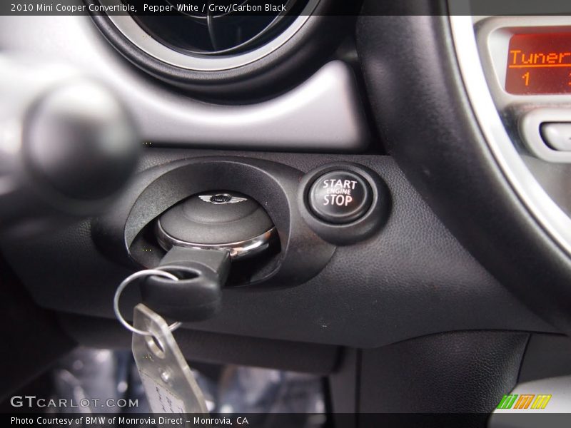 Pepper White / Grey/Carbon Black 2010 Mini Cooper Convertible