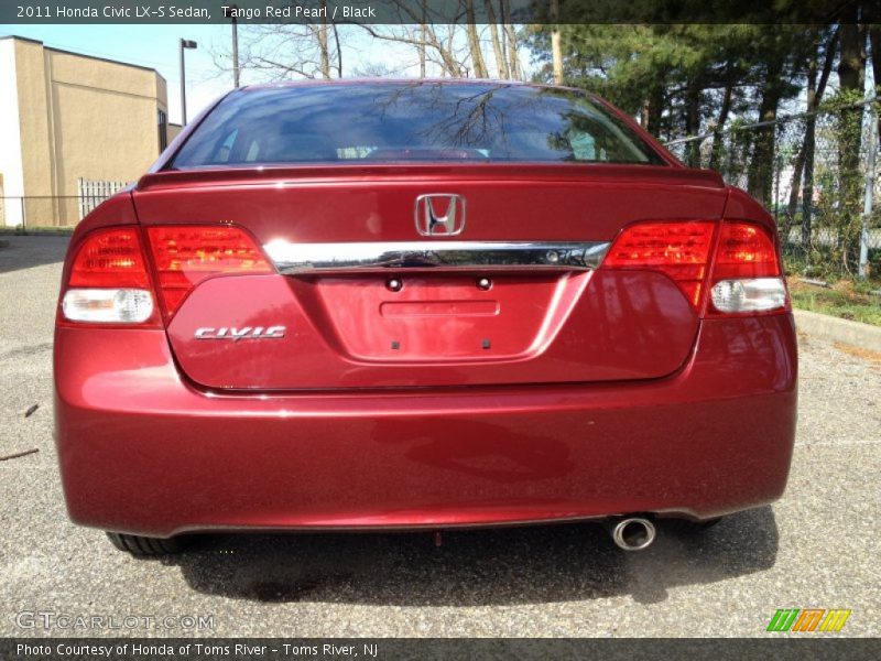 Tango Red Pearl / Black 2011 Honda Civic LX-S Sedan