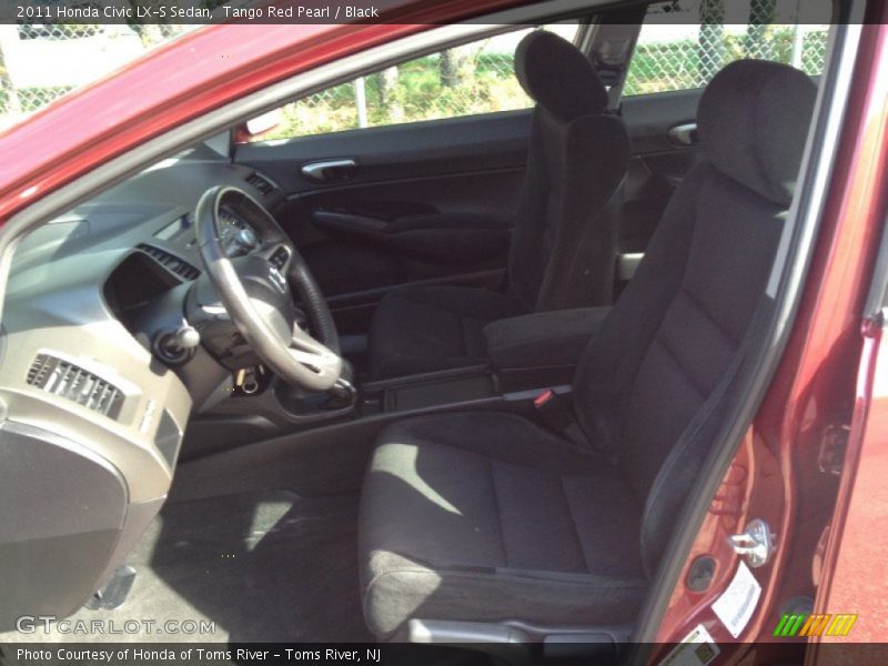 Tango Red Pearl / Black 2011 Honda Civic LX-S Sedan