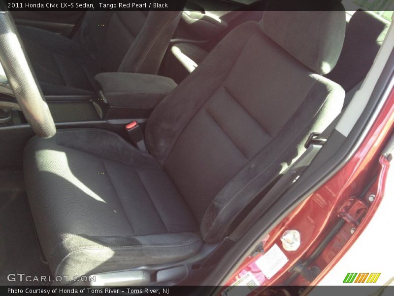 Tango Red Pearl / Black 2011 Honda Civic LX-S Sedan