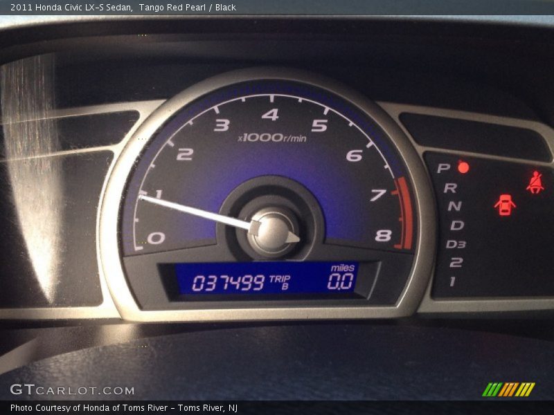 Tango Red Pearl / Black 2011 Honda Civic LX-S Sedan