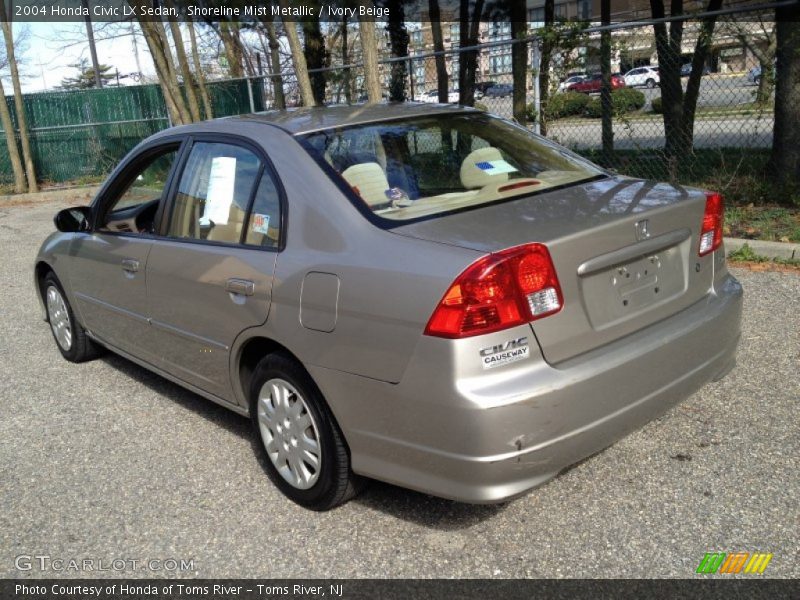 Shoreline Mist Metallic / Ivory Beige 2004 Honda Civic LX Sedan