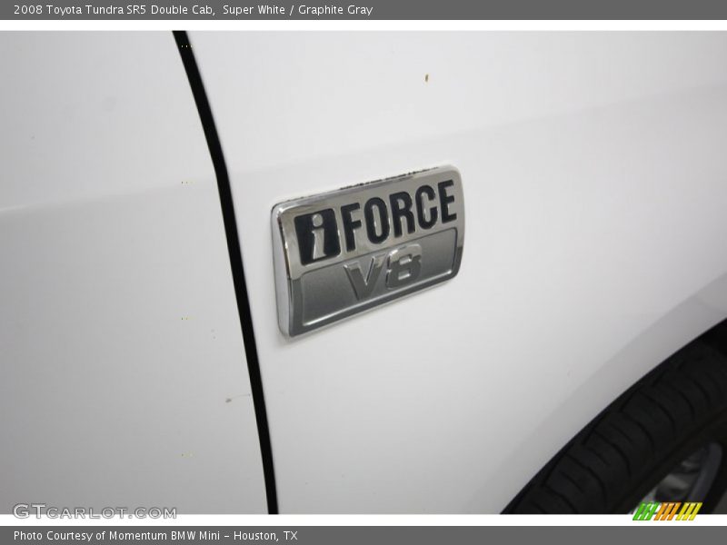 Super White / Graphite Gray 2008 Toyota Tundra SR5 Double Cab