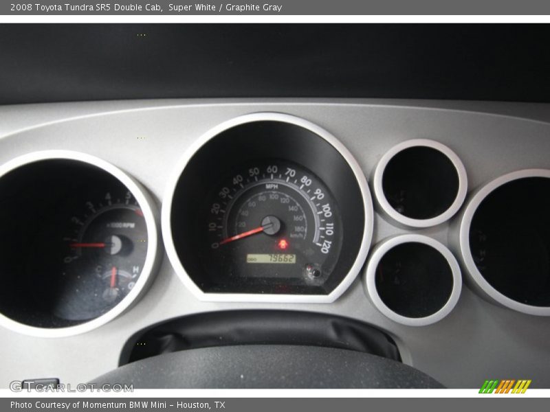 Super White / Graphite Gray 2008 Toyota Tundra SR5 Double Cab