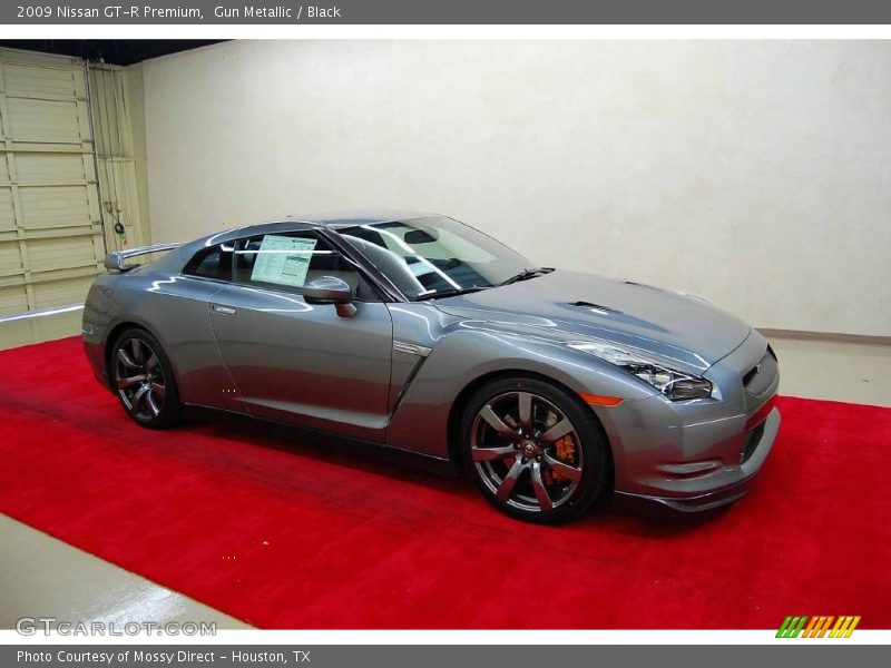 Gun Metallic / Black 2009 Nissan GT-R Premium