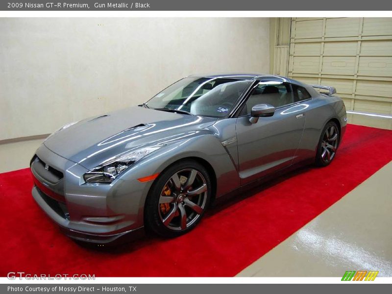 Gun Metallic / Black 2009 Nissan GT-R Premium