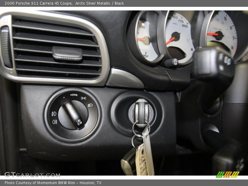 Arctic Silver Metallic / Black 2006 Porsche 911 Carrera 4S Coupe