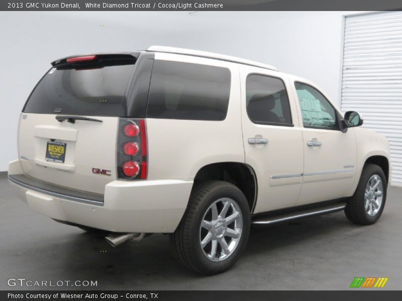 White Diamond Tricoat / Cocoa/Light Cashmere 2013 GMC Yukon Denali